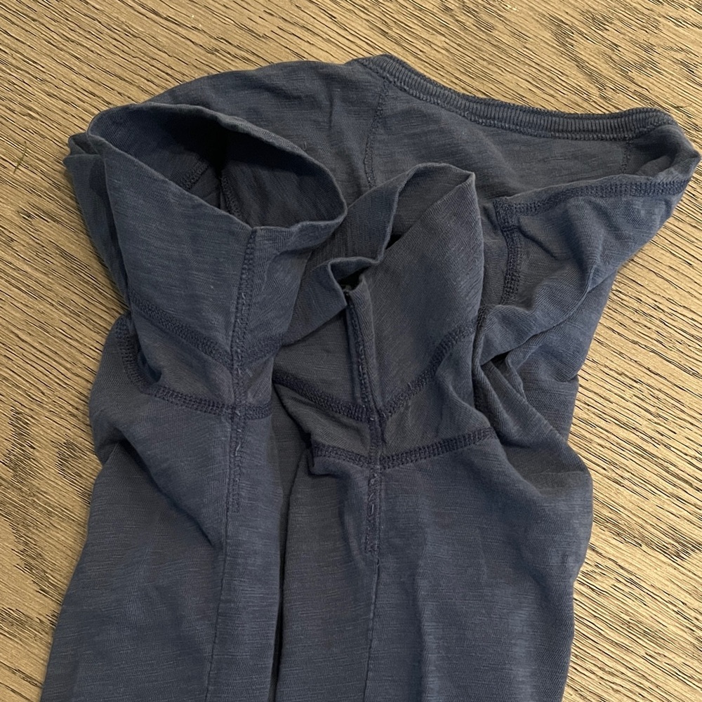 Men's Vince Blue Henley Shirt - Picture 5 of 7